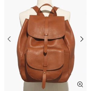 Madewell Transport Rucksack in English Saddle